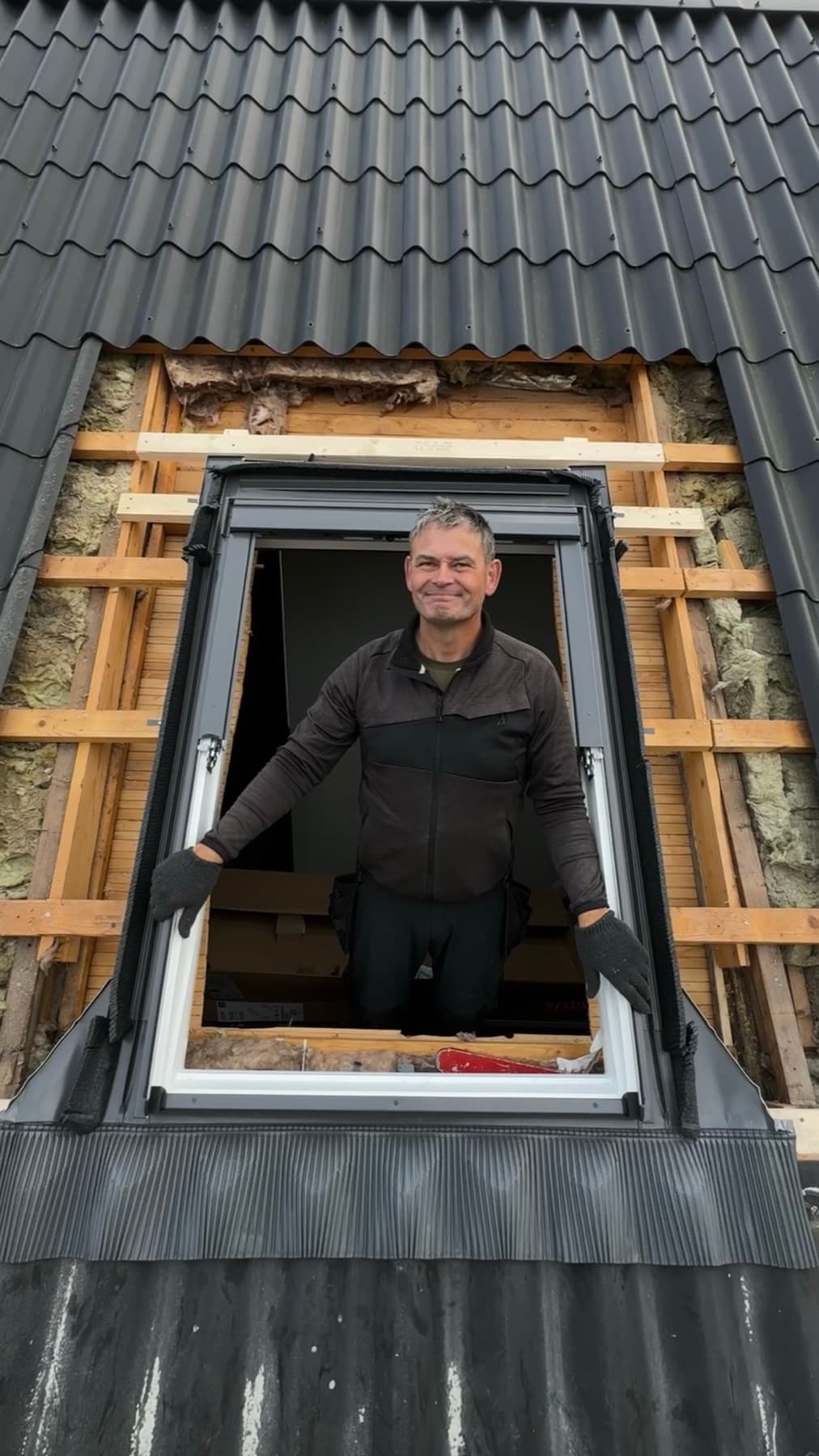 Velux-vinduer i villa